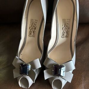 Practically brand new gray Ferragamo
